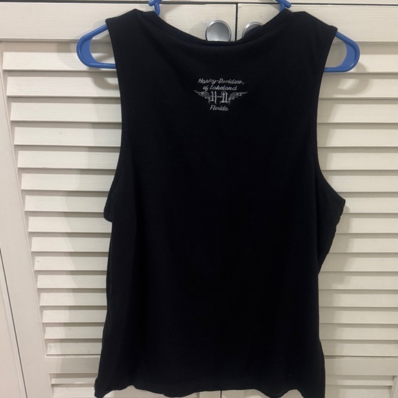 Harley-Davidson Women's Black Graphic Tank Top - Picture 3 of 3